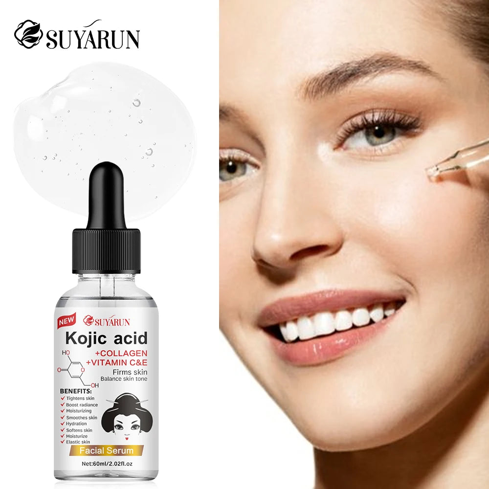 SUYARUN Propolis, Vitamin E & Kojic Acid Brightening Face Serum | Fades Dark Spots & Evens Skin Tone