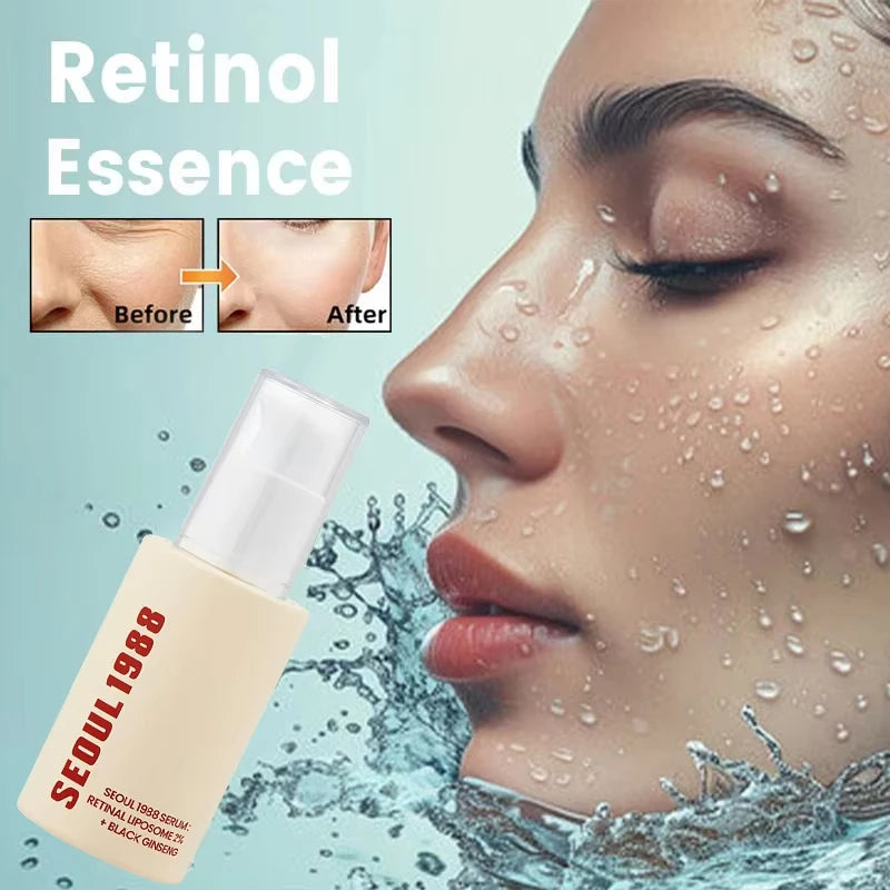 Seoul 1988 Retinol Ginseng Eye & Face Cream Serum Set Firming Moisturizing Diminish Lines Wrinkles Skin Care Essences