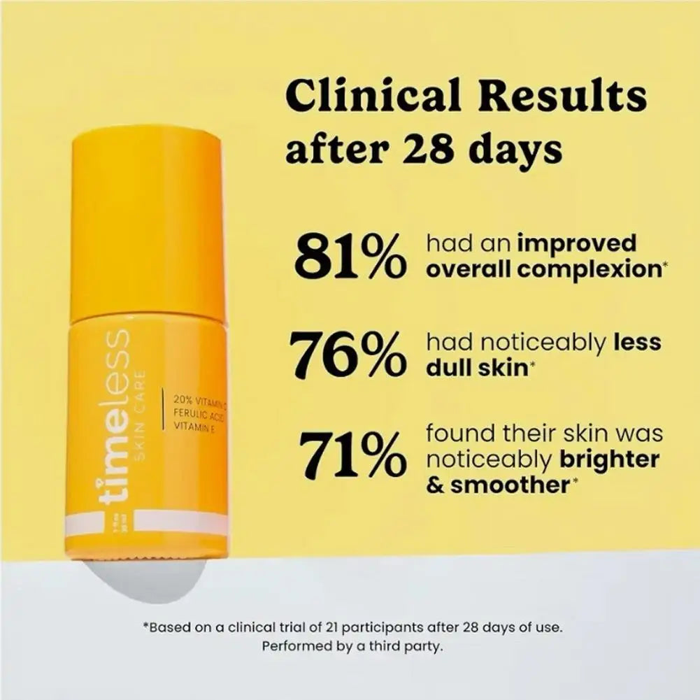 Timeless Vitamin C Serum with Ferulic Acid | Brightening & Firming Essence 30ml