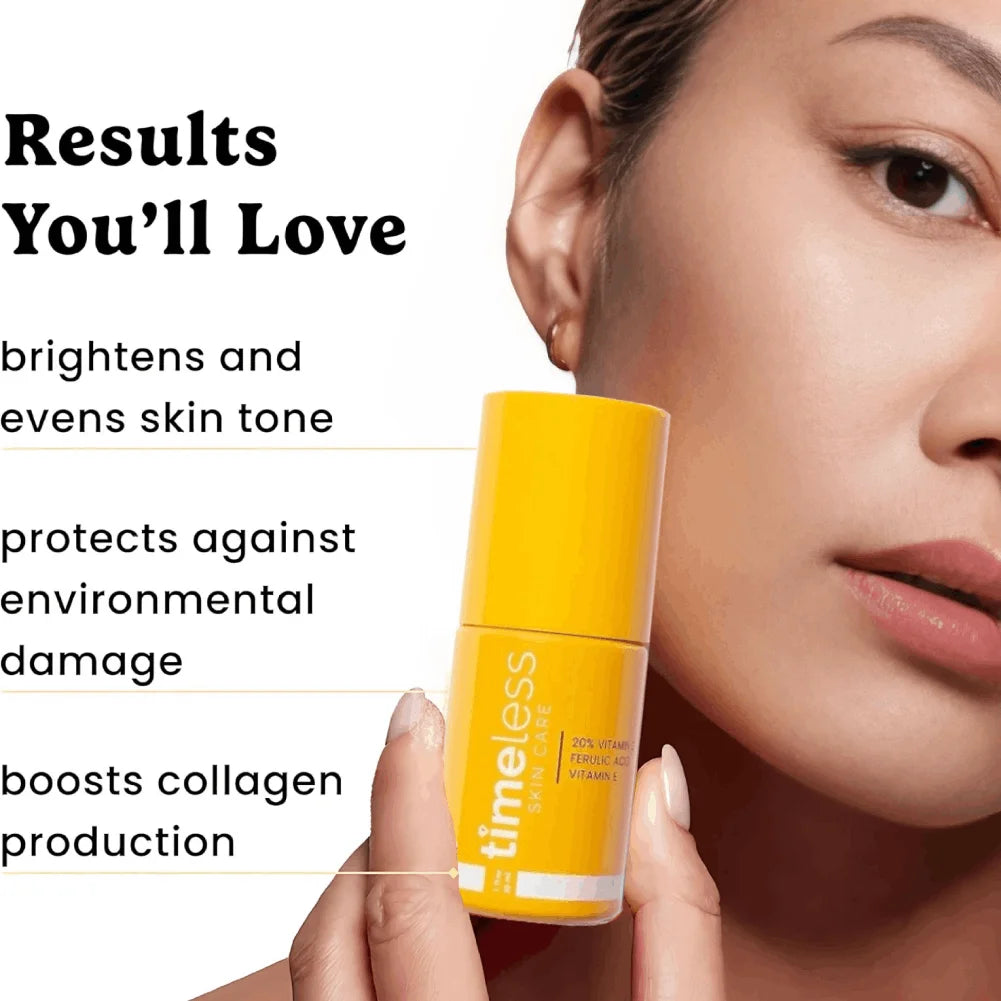 Timeless Vitamin C Serum with Ferulic Acid | Brightening & Firming Essence 30ml