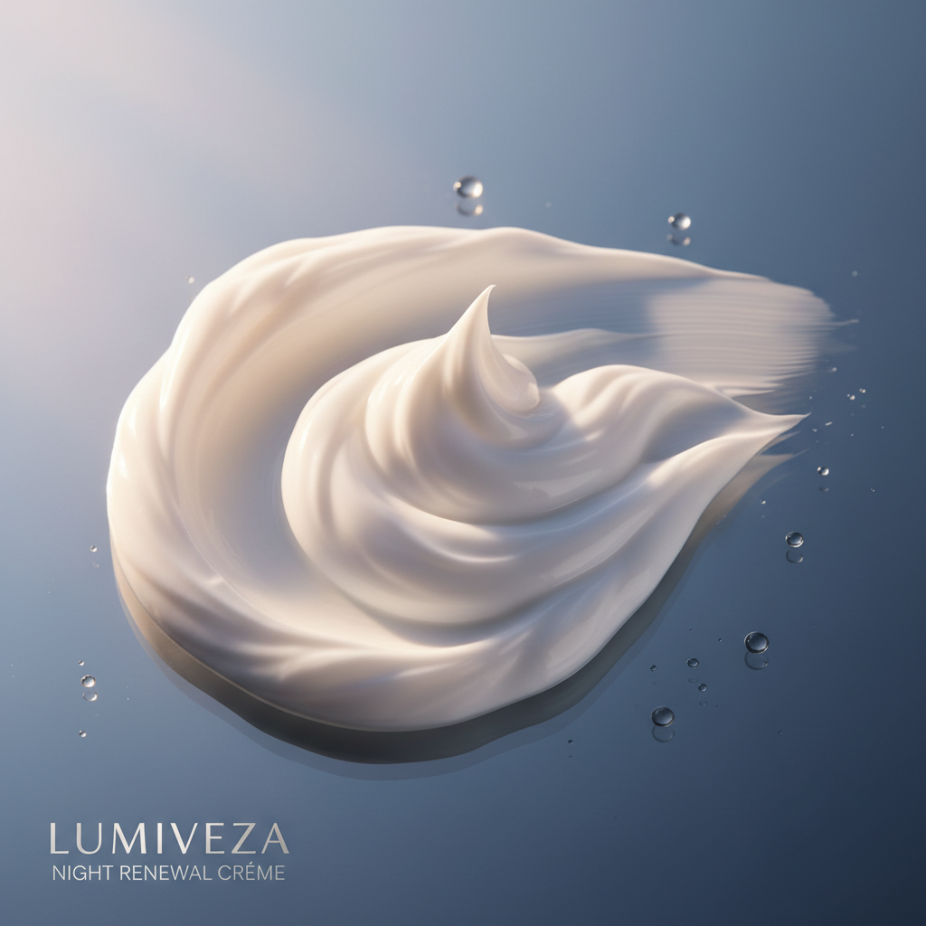 Night Renewal Creme soft white texture close-up