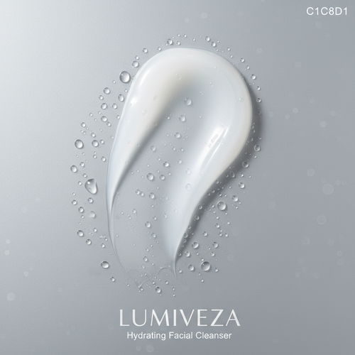 Hydrating Facial Cleanser pearlescent white texture close-up