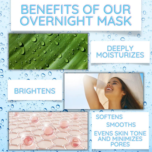 Overnight Hydrating Antioxidant Brightening Vitamin C Hyaluronic Acid Mask